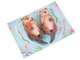 Otter Half Pop Up Card