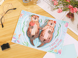 Otter Half Pop Up Card